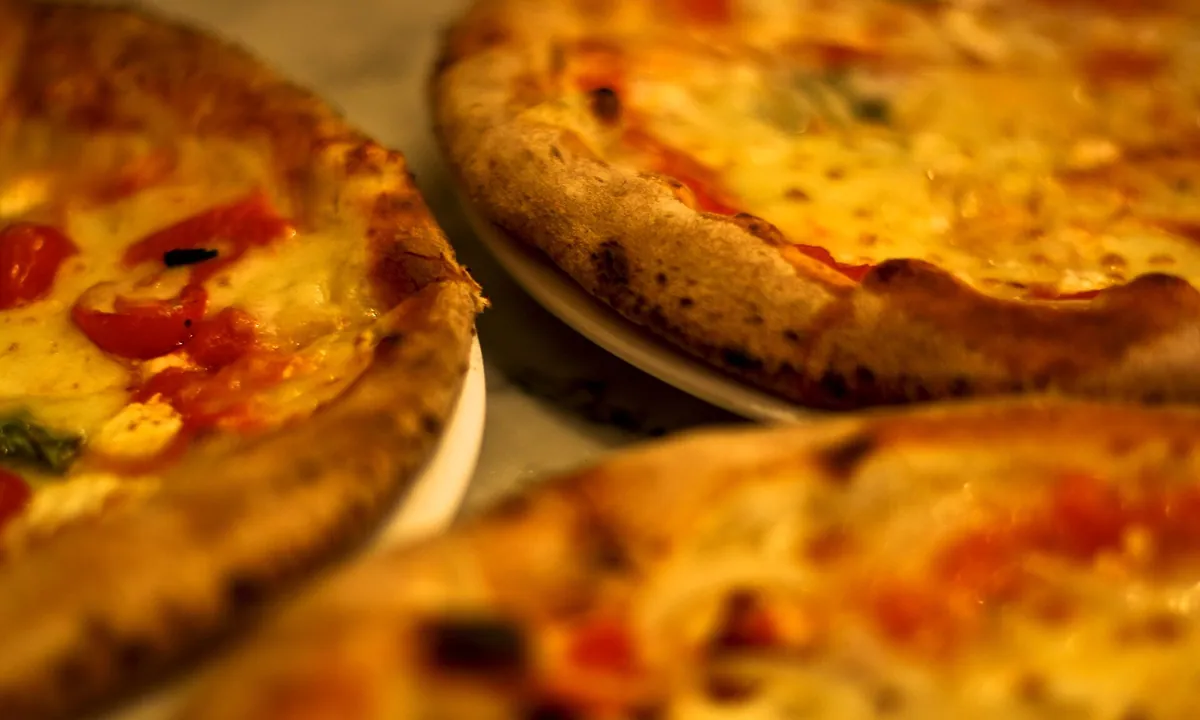 Pizza food typical of Pizzeria Luigi